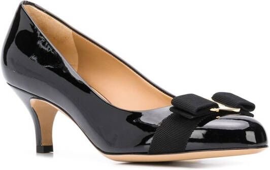 Ferragamo Vara bow mid-heel pumps Black