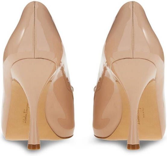 Ferragamo Vara bow mid-heel pumps Neutrals