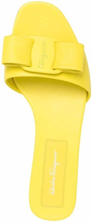 Ferragamo Vara bow open-toe sandals Yellow