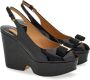 Ferragamo Vara bow platform leather sandals Black - Thumbnail 2