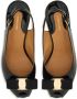 Ferragamo Vara bow platform leather sandals Black - Thumbnail 4