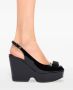 Ferragamo Vara bow platform leather sandals Black - Thumbnail 5