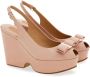 Ferragamo Vara bow platform leather sandals Pink - Thumbnail 2