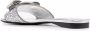 Ferragamo Vara Bow glitter slide sandals Silver - Thumbnail 3