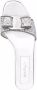Ferragamo Vara Bow glitter slide sandals Silver - Thumbnail 4