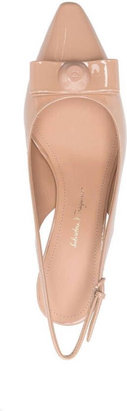 Ferragamo Vara-bow slingback pumps Neutrals