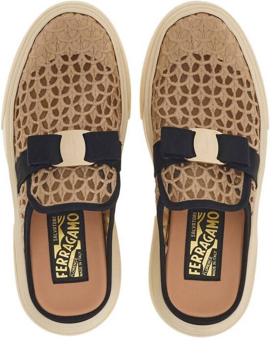 Ferragamo Vara bow slip-on sneakers Neutrals