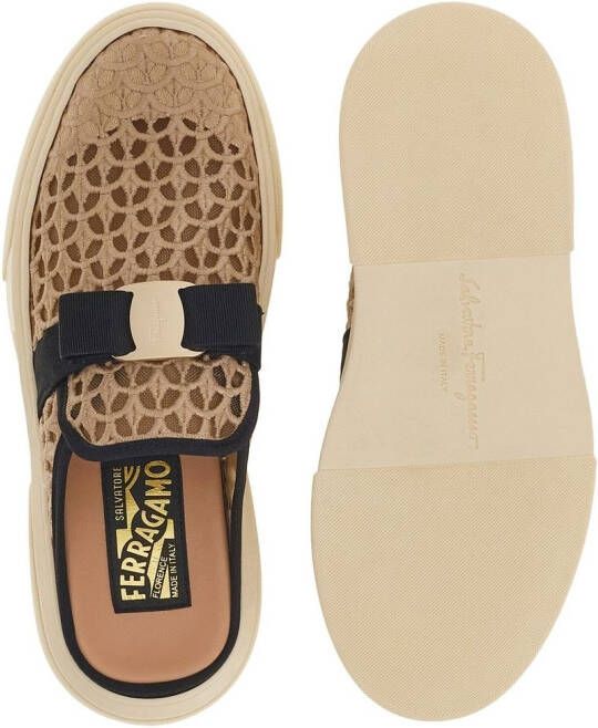 Ferragamo Vara bow slip-on sneakers Neutrals