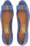 Ferragamo 30mm Vara Bow suede pumps Blue - Thumbnail 4