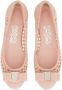 Ferragamo Vara-bow woven ballerina shoes Pink - Thumbnail 4