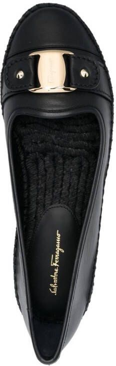 Ferragamo Vara buckle-detail espadrilles Black