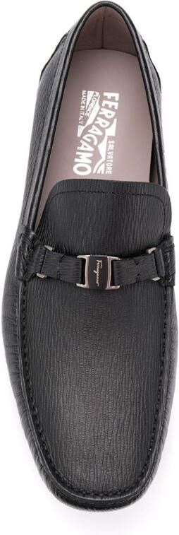 Ferragamo Vara buckle driving shoes Black