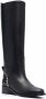 Ferragamo Vara Chain knee-high boots Black - Thumbnail 2
