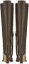 Ferragamo Vara chain knee-high boots Brown - Thumbnail 3