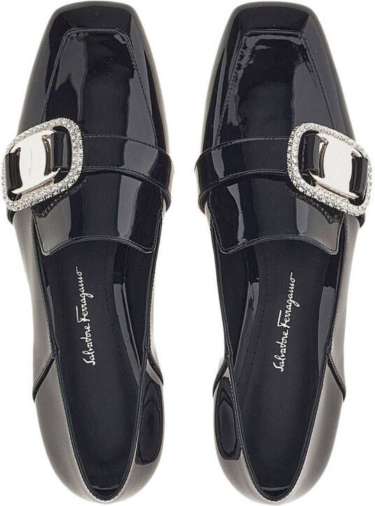 Ferragamo Vara chain loafers Black