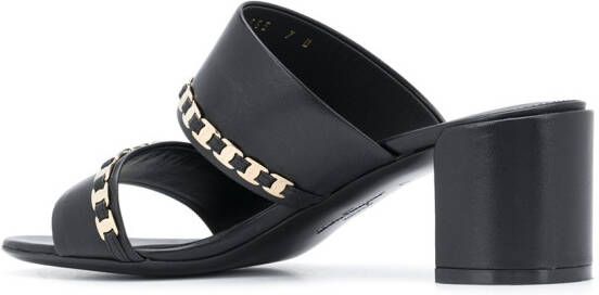 Ferragamo Vara chain sandals Black