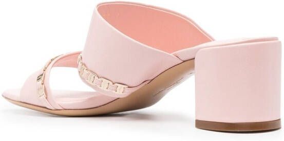 Ferragamo Vara chain sandals Pink