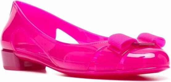 Ferragamo Vara Jelly ballerina shoes Pink