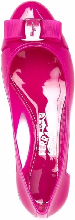 Ferragamo Vara Jelly ballerina shoes Pink