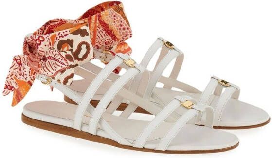 Ferragamo Vara lace-up sandals White