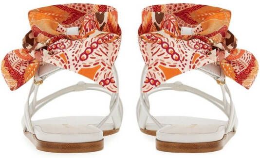 Ferragamo Vara lace-up sandals White