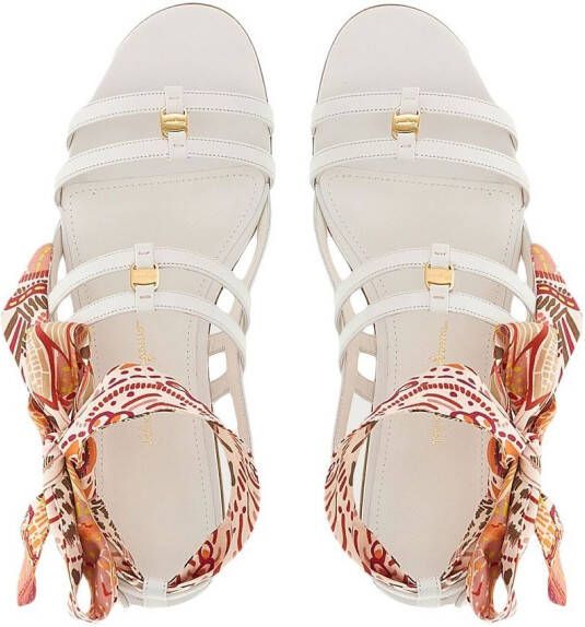 Ferragamo Vara lace-up sandals White
