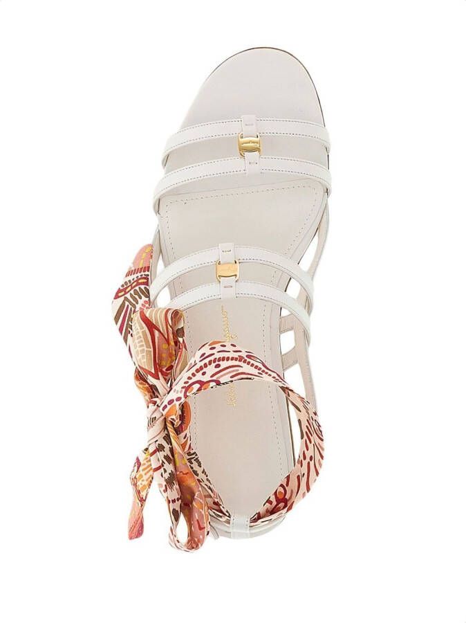 Ferragamo Vara lace-up sandals White