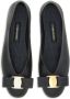 Ferragamo Vara leather ballerina shoes Black - Thumbnail 4