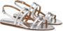 Ferragamo Vara leather sandals Silver - Thumbnail 2