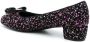 Ferragamo Vara sequin-embellished pumps Black - Thumbnail 3