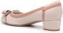 Ferragamo Vara stripe low-heel leather pumps Pink - Thumbnail 3