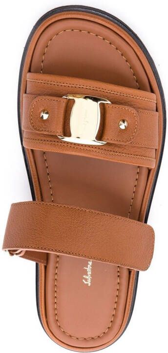 Ferragamo Vara touch-strap sandals Brown