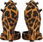 Ferragamo Vidya 105mm leopard-pattern leather pumps Brown - Thumbnail 3