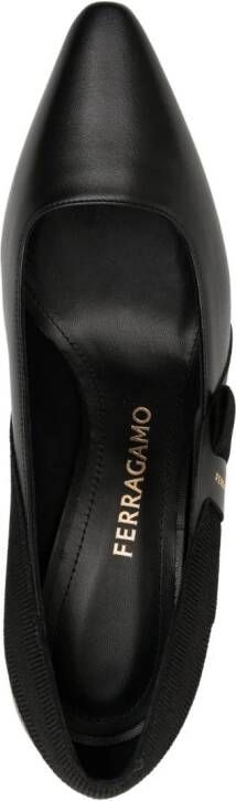 Ferragamo Vissia 70mm leather pumps Black