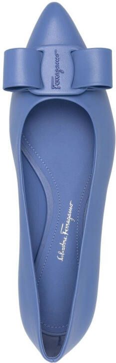 Ferragamo Viva 25mm pointed-toe pumps Blue