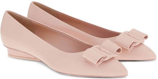 Ferragamo Viva Bow ballerina shoes Pink