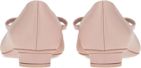 Ferragamo Viva Bow ballerina shoes Pink