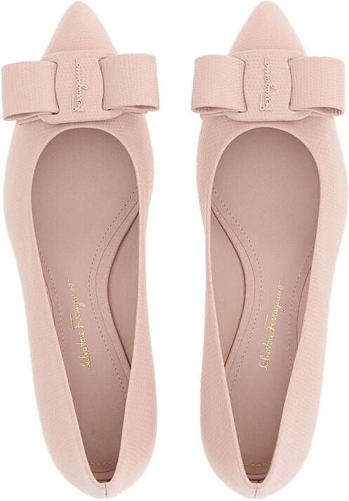 Ferragamo Viva Bow ballerina shoes Pink