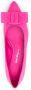 Ferragamo Viva bow-detail leather ballerina shoes Pink - Thumbnail 4