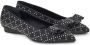 Ferragamo Viva rhinestone-embellished ballet flats Black - Thumbnail 2