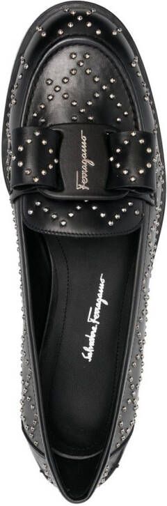 Ferragamo Viva studded loafers Black
