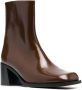 Filippa K side-zip 70mm ankle boots Brown - Thumbnail 2
