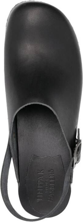 Filippa K x Swedish Hasbeens 48mm leather mules Black