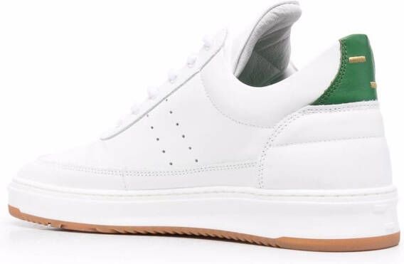 Filling Pieces branded heel-counter sneakers White
