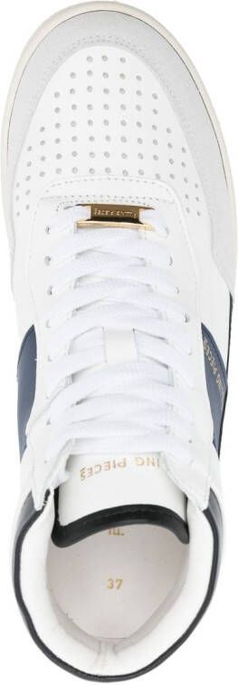 Filling Pieces high-top leather sneakers White