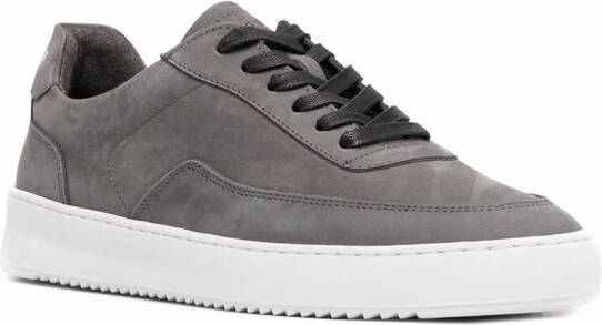 Filling Pieces leather low-top sneakers Grey