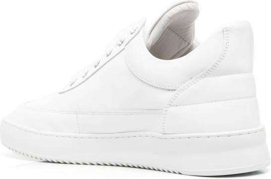 Filling Pieces logo-embossed lace-up sneakers White