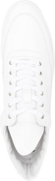 Filling Pieces logo-embossed lace-up sneakers White