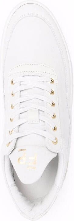 Filling Pieces Top Ripple leather sneakers White