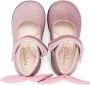Florens appliqué-detail leather sandals Pink - Thumbnail 3